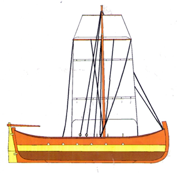 Прогулочное судно в стиле скандинавской ёлы.