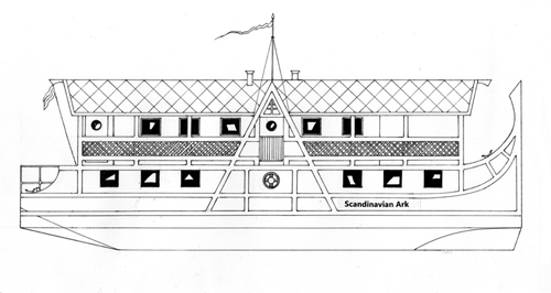 Плавучий дом в скандинавском стиле «Scandinavian Ark»